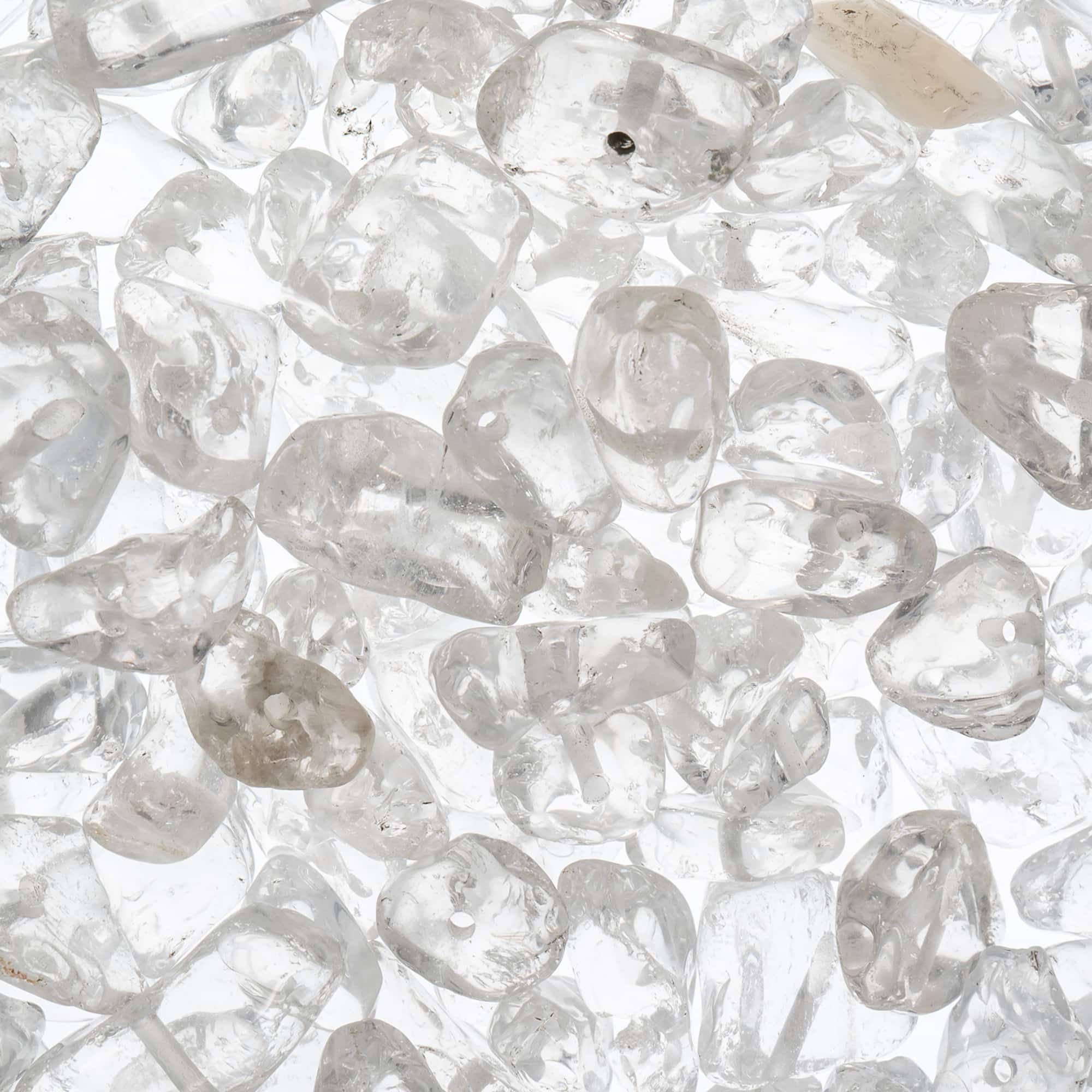 John Bead Clear Crystal Chip Beads, 24g